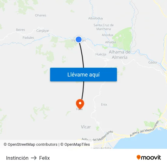 Instinción to Felix map