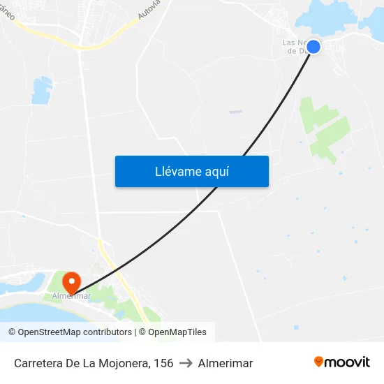 Carretera De La Mojonera, 156 to Almerimar map