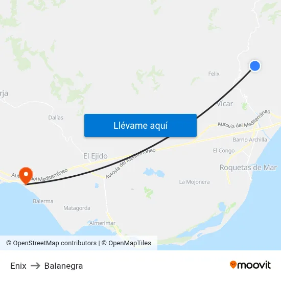 Enix to Balanegra map