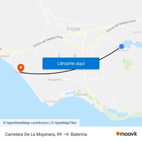 Carretera De La Mojonera, 99 to Balerma map