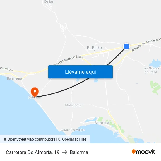 Carretera De Almería, 19 to Balerma map