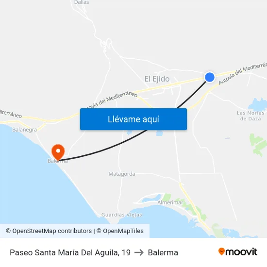 Paseo Santa María Del Aguila, 19 to Balerma map