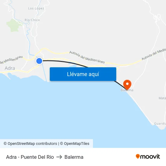 Adra - Puente Del Río to Balerma map