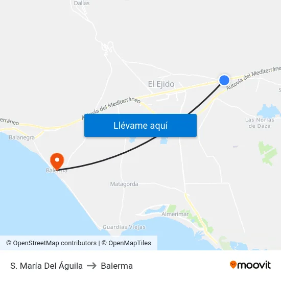 S. María Del Águila to Balerma map