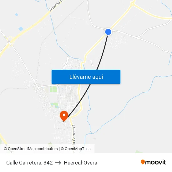 Calle Carretera, 342 to Huércal-Overa map