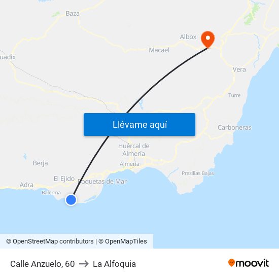 Calle Anzuelo, 60 to La Alfoquia map