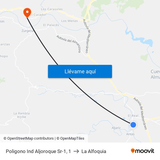 Poligono Ind Aljoroque Sr-1, 1 to La Alfoquia map