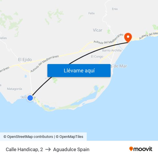 Calle Handicap, 2 to Aguadulce Spain map