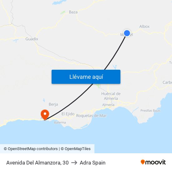 Avenida Del Almanzora, 30 to Adra Spain map