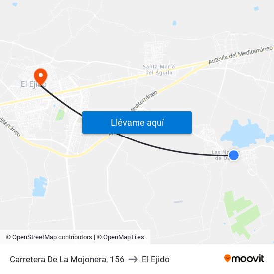 Carretera De La Mojonera, 156 to El Ejido map