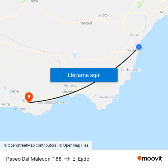 Paseo Del Malecon, 188 to El Ejido map