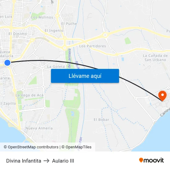 Divina Infantita to Aulario III map
