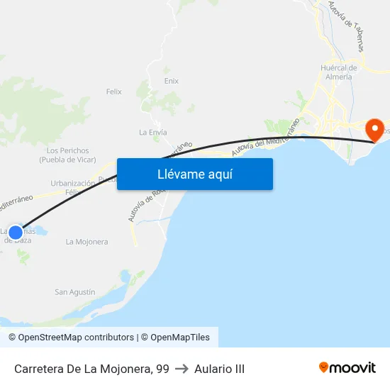 Carretera De La Mojonera, 99 to Aulario III map