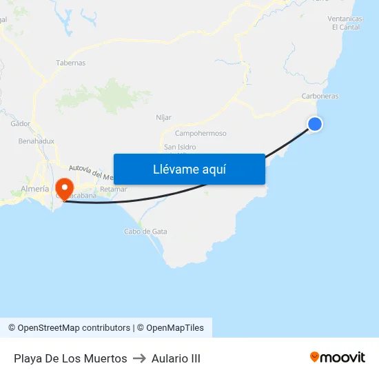 Playa De Los Muertos to Aulario III map