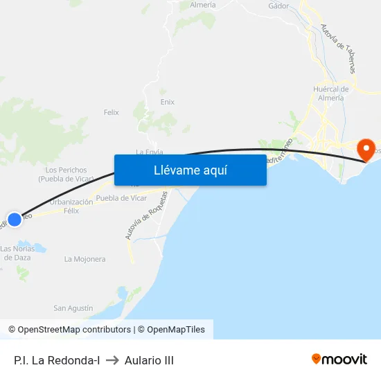P.I. La Redonda-I to Aulario III map