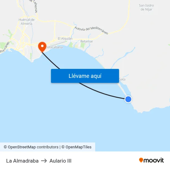 La Almadraba to Aulario III map
