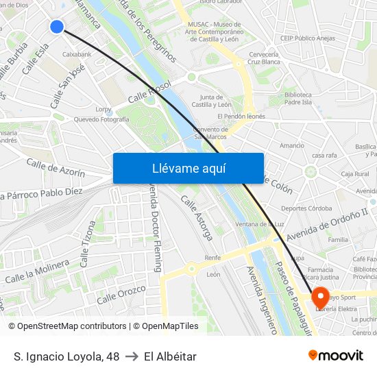 S. Ignacio Loyola, 48 to El Albéitar map