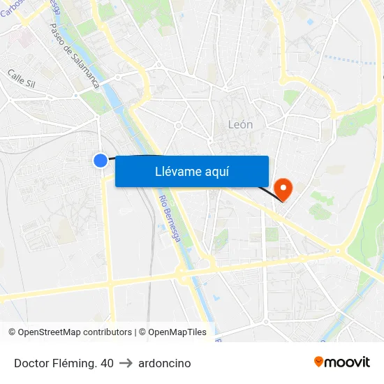 Doctor Fléming. 40 to ardoncino map