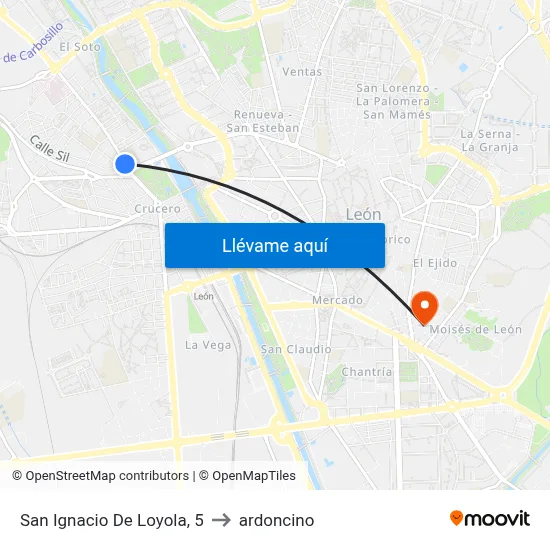 San Ignacio De Loyola, 5 to ardoncino map