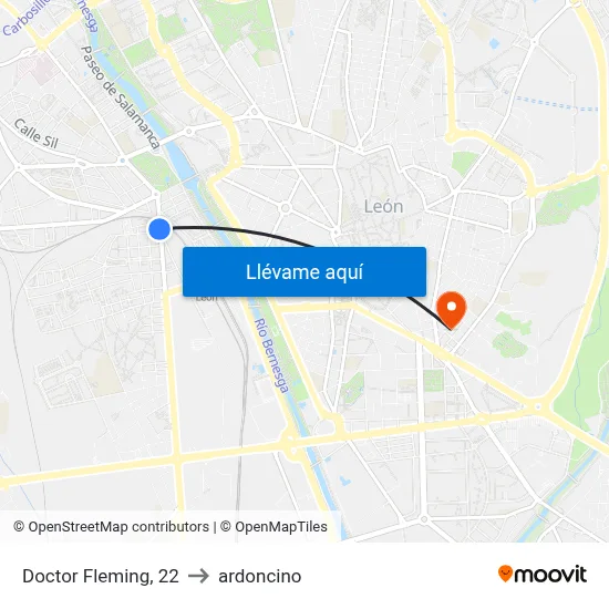 Doctor Fleming, 22 to ardoncino map