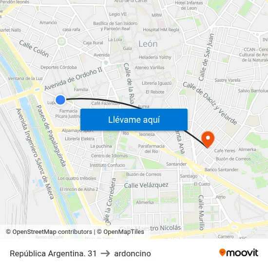 República Argentina. 31 to ardoncino map