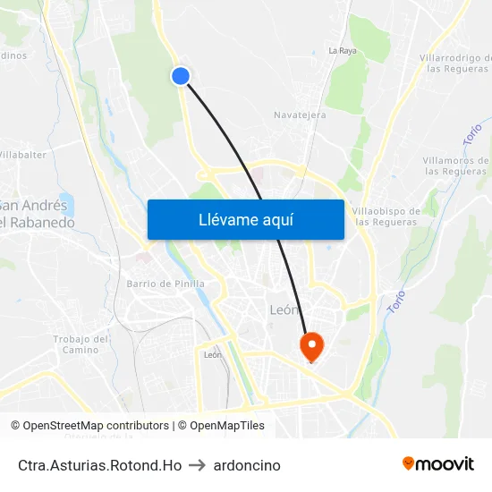 Ctra.Asturias.Rotond.Ho to ardoncino map