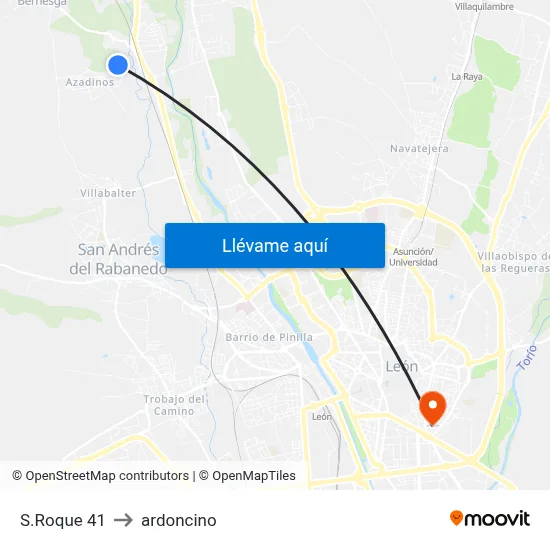 S.Roque 41 to ardoncino map