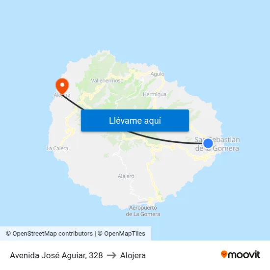 Avenida José Aguiar, 328 to Alojera map