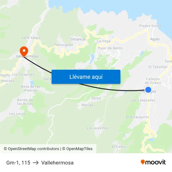 Gm-1, 115 to Vallehermosa map