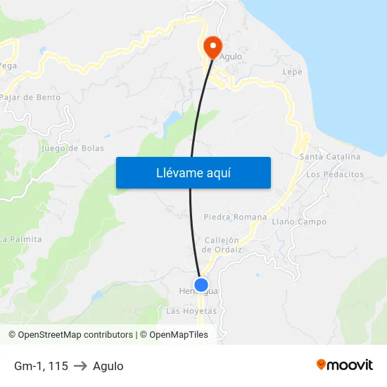 Gm-1, 115 to Agulo map