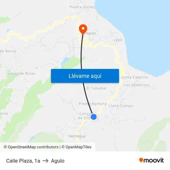 Calle Plaza, 1a to Agulo map