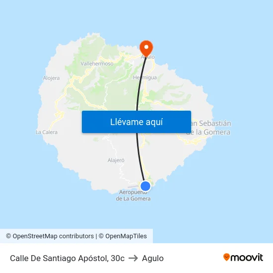 Calle De Santiago Apóstol, 30c to Agulo map