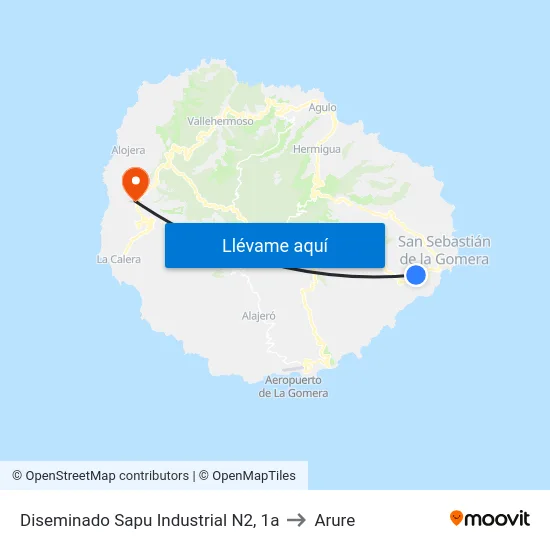 Diseminado Sapu Industrial N2, 1a to Arure map
