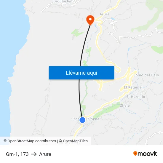 Gm-1, 173 to Arure map