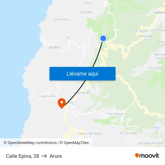 Calle Epina, 28 to Arure map