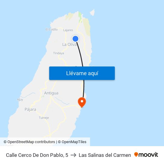 Calle Cerco De Don Pablo, 5 to Las Salinas del Carmen map