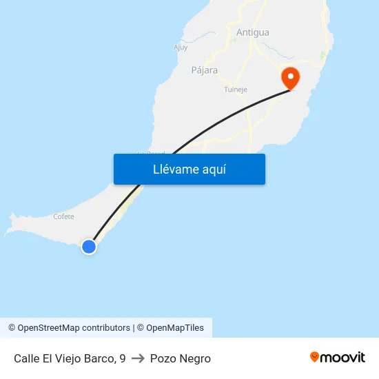 Calle El Viejo Barco, 9 to Pozo Negro map