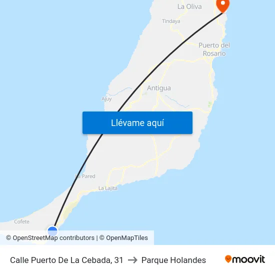 Calle Puerto De La Cebada, 31 to Parque Holandes map