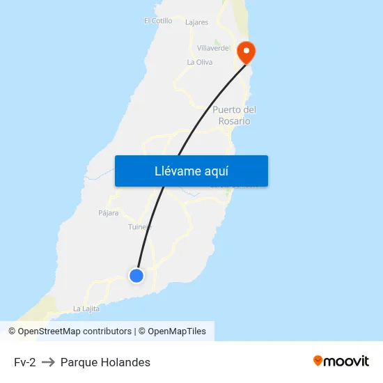 Fv-2 to Parque Holandes map