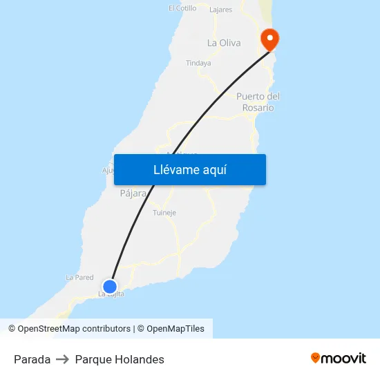 Parada to Parque Holandes map