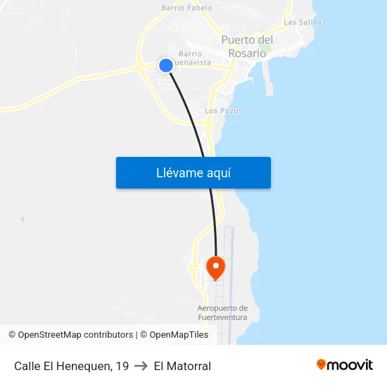 Calle El Henequen, 19 to El Matorral map