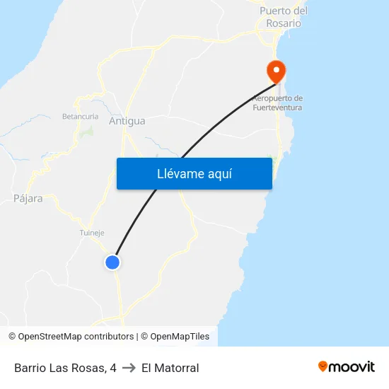 Barrio Las Rosas, 4 to El Matorral map