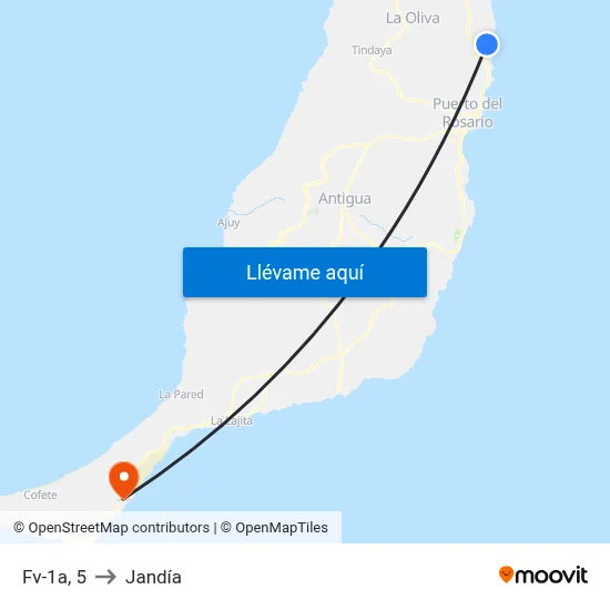 Fv-1a, 5 to Jandía map