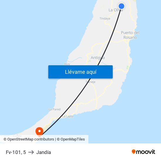 Fv-101, 5 to Jandía map