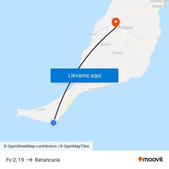 Fv-2, 19 to Betancuría map