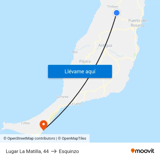 Lugar La Matilla, 44 to Esquinzo map