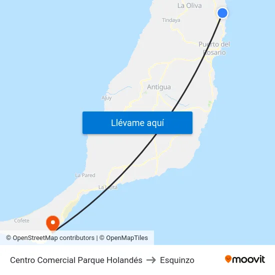 Centro Comercial Parque Holandés to Esquinzo map