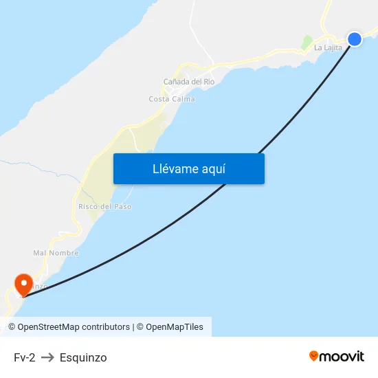 Fv-2 to Esquinzo map