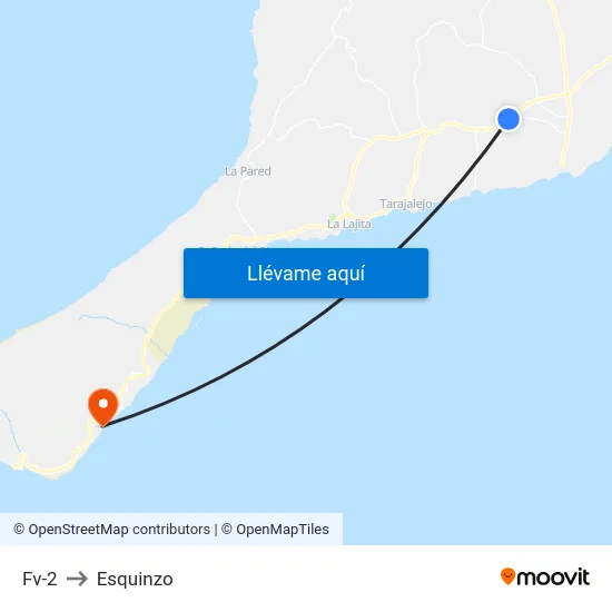 Fv-2 to Esquinzo map