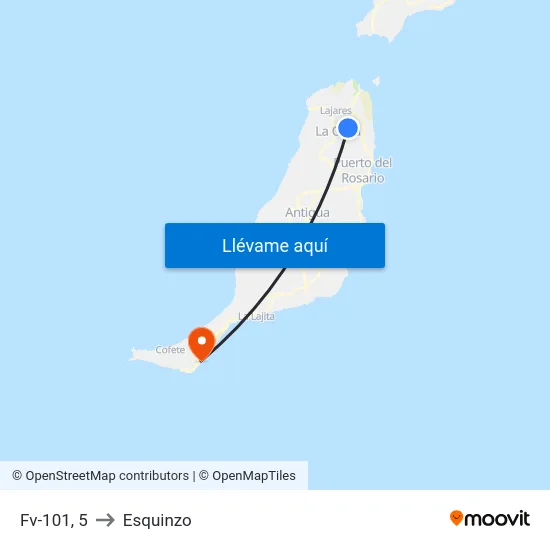 Fv-101, 5 to Esquinzo map